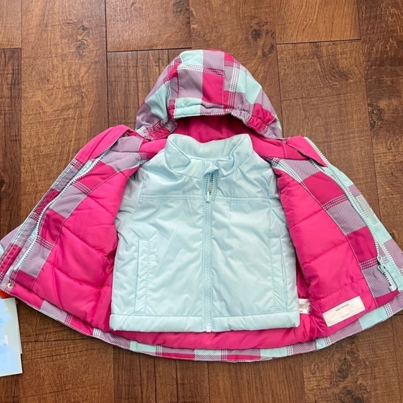 NWT baby toddler girl 3-in-1 warmest jacket coat Sz 12 months cat & jack - Picture 5 of 12